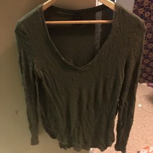 Army green Windsor long sleeve shirt